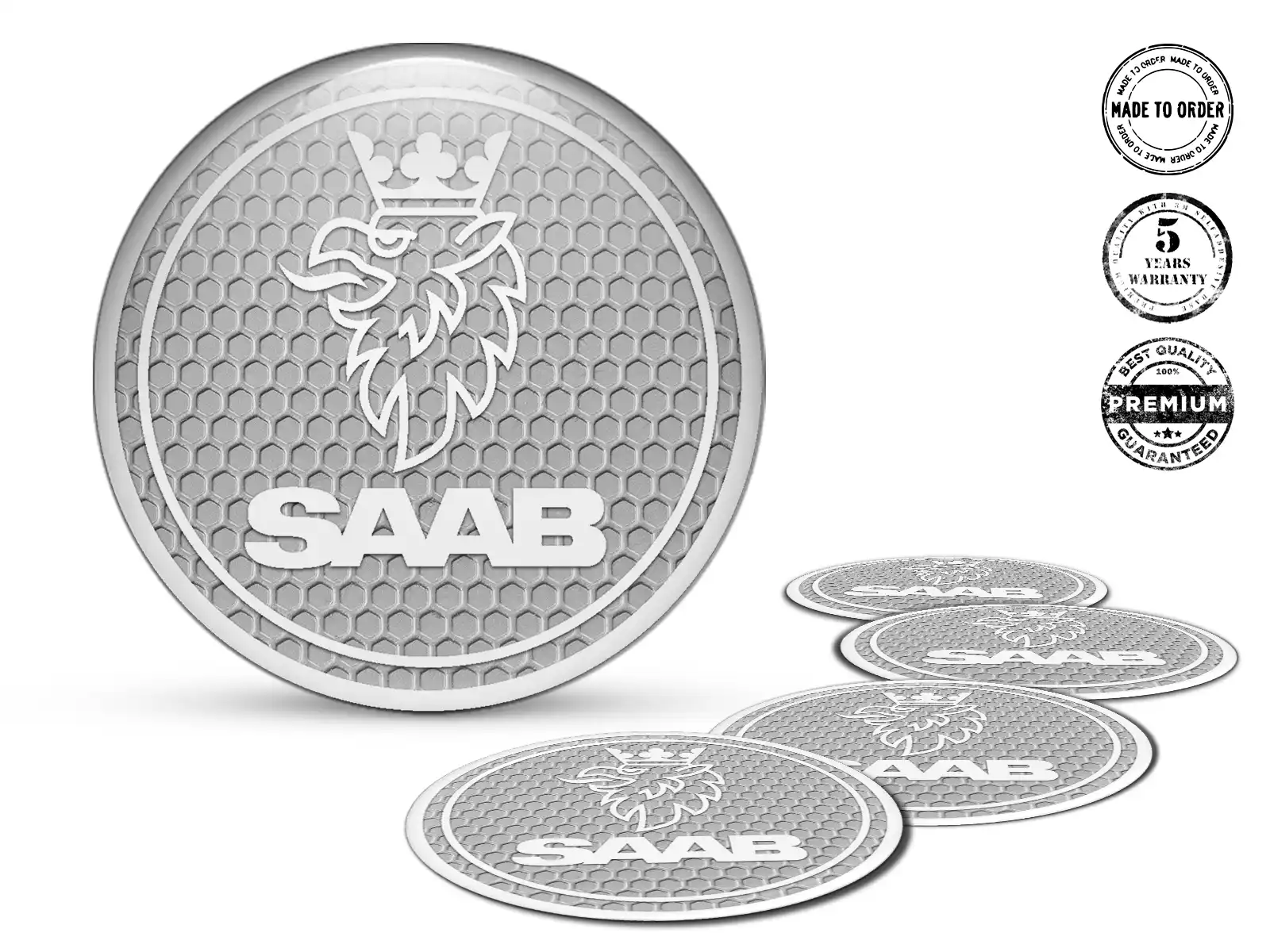 Saab Radfelge Dekor Stil Premium Harz-Aufkleber